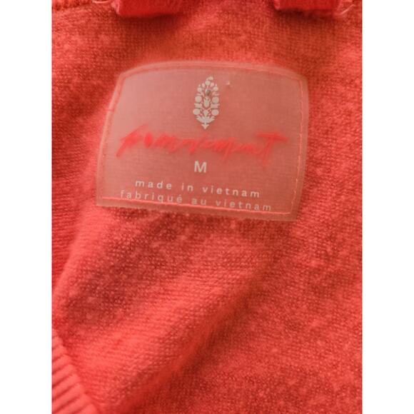 Free People Movement Womens Grand Slam V-Neck Cropped Hoodie Hot Pink Medium - Picture 5 of 13